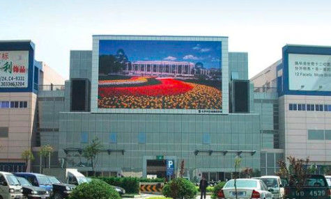 محطة خارجية للإعلان HD LED Video Wall 15625 Dots / M2 Pixel Density Shenzhen Factory