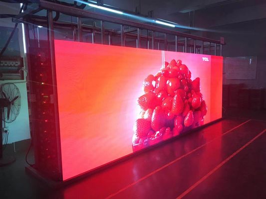 شدة الإضاءة القابلة للتعديل P1.923 خدمة مغناطيس شاشة الفيديو LED الداخلية 400 مم * 300 مم مصنع Shenzhen