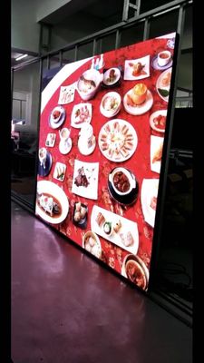 3.456m * 2.88m 1920Hz شاشة فيديو LED داخلية مع مغناطيس خزانة بلاستيكية قابلة للتثبيت في Shenzhen Factory