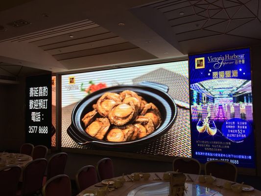 شاشة فيديو LED داخلية P4 تردد 60 هرتز 5 فولت 3.6 أمبير لمركز التسوق ومصنع فندق Shenzhen