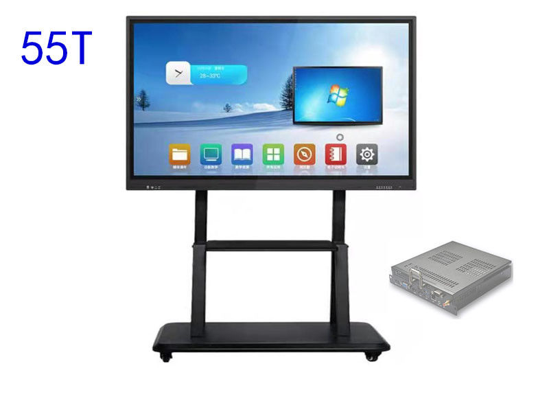 شاشة عرض LCD لوحة تلفزيون ذكية تعمل باللمس مع نظام تشغيل Windows ونظام أندرويد 55T Inch Shenzhen Factory
